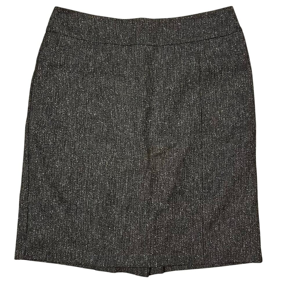New York & Co 7th Avenue Madison Textured Grey Pencil Skirt Size 8